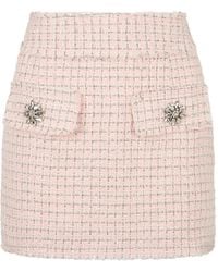 Philipp Plein - Mini Tweed Skirt - Lyst