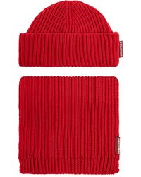 DSquared² - Set Berretto E Sciarpa A Coste - Lyst