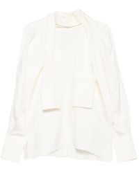 Rohe - Blouse À Détail De Foulard - Lyst