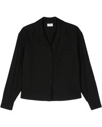 Filippa K - Sourced Crepe Cropped Shirt Clothing - Lyst