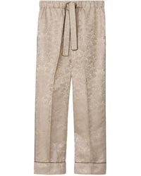 Burberry - Jacquard-Pattern Trousers - Lyst
