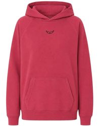 Zadig & Voltaire - Georgy Mo Tour Logo-Embroidered Hoodie - Lyst
