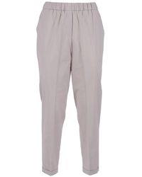 Antonelli - Elasticated Turn-Up Trousers - Lyst