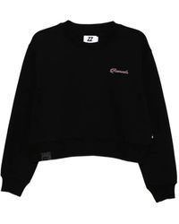 Izzue - Embroidered-Slogan Sweatshirt - Lyst