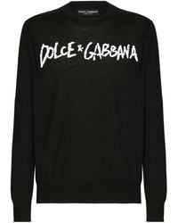 Dolce & Gabbana - Pullover mit Logo-Print - Lyst