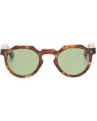 Lesca - Crown Xl Geometric-Frame Sunglasses - Lyst