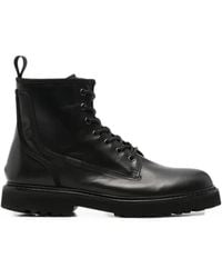 Woolrich - Lace-Up Leather Boots - Lyst