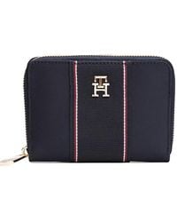 Tommy Hilfiger - Striped-Detail Zip-Around Wallet - Lyst