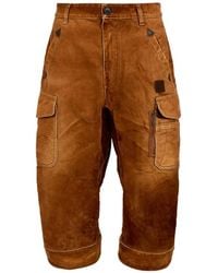 DSquared² - Carpenter2 Weathered-Suede Pants - Lyst