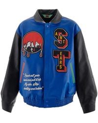 SAINT Mxxxxxx - Denim Tears Varsity Leathe Jacket - Lyst