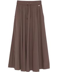 Herno - Drawstring Pleated Skirt - Lyst
