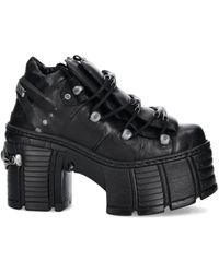 New Rock - M-tm106-c2 120mm バックルストラップ プラットフォームブーツ - Lyst