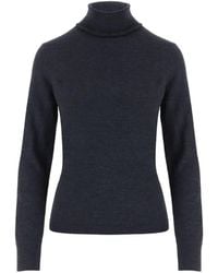 Allude - Roll-Neck Wool Sweater - Lyst