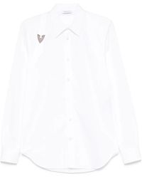 McQueen - Popeline Overhemd Met Gesp - Lyst