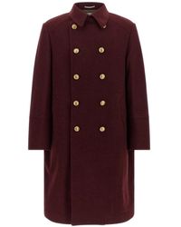 Brunello Cucinelli - Abrigo Con Doble Botonadura - Lyst