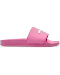 Palm Angels - Sandali Slides Con Logo - Lyst
