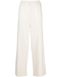 Baserange - Elasticated-Waist Silk Palazzo Pants - Lyst