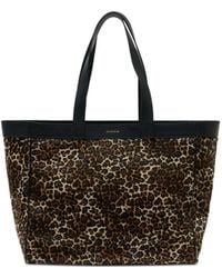 Anine Bing - Medium Rio Leopard-Pattern Tote Bag - Lyst
