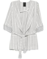 Marc Ellis - Striped Fringe-Trimmed Jacket - Lyst