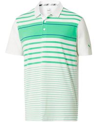 PUMA - Spotlight Striped Polo Shirt - Lyst