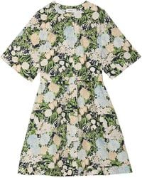 Ottod'Ame - Belt Floral Mini Dress - Lyst