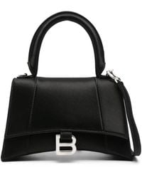 Balenciaga - Small Hourglass Satin Tote Bag - Lyst