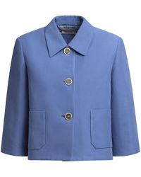 Marni - Cotton Cropped Jacket - Lyst
