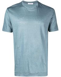 Boglioli - Linnen T-shirt - Lyst
