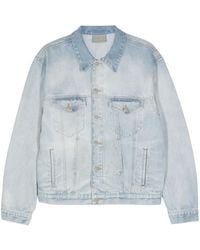 VTMNTS - Denim Jack Met Geborduurd Logo - Lyst