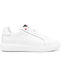 Peuterey - Packard Leather Sneakers With Logo - Lyst