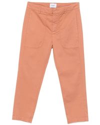 Dondup - Straight-Leg Logo-Plaque Cotton Trousers - Lyst
