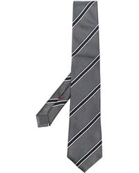 Brunello Cucinelli - Gestreifte Krawatte Aus Satin - Lyst
