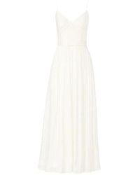 Costarellos - Fayla Draped Pleated Maxi Dress - Lyst