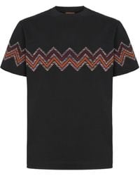 Missoni - Camiseta con estampado en zigzag - Lyst