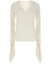 Givenchy - Silk gegen Nackenbluse - Lyst