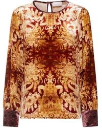 Pierre Louis Mascia - Damask-Print Velvet Shirt - Lyst