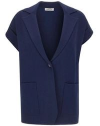 Kangra - Sleeveless Knitted Blazer - Lyst