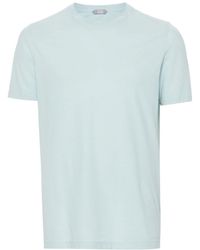 Zanone - T-shirt Met Ronde Hals - Lyst
