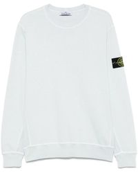 Stone Island - Felpa Con Applicazione Compass - Lyst