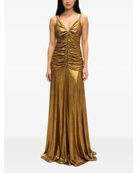 Guess - Metallic Ruched Gown - Lyst