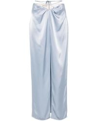 Nanushka - Falda midi drapeada - Lyst