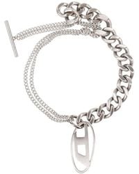 DIESEL - D Logo Chain Bracelet - Lyst
