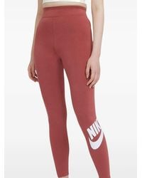 Nike - Leggins Sportswear Essential Deep Salmon/White - Lyst