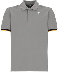 K-Way - Vincent Logo-Patch Striped-Trim Shirt - Lyst