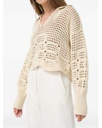 Beatrice B. - Open-Knit Collar Sweater - Lyst