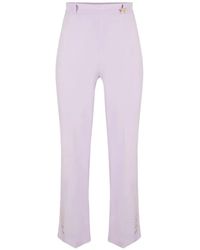 Elisabetta Franchi - Trousers - Lyst