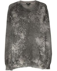 Avant Toi - Distressed-Effect Ribbed-Knit Sweater - Lyst