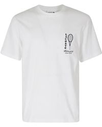 Lacoste - Printed Embroidery-Accent Cotton-Jersey T-Shirt - Lyst