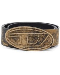 DIESEL - 1Dr Logo-Buckle Leather Belt - Lyst