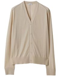 Burberry - Cardigan Mit V-Ausschnitt - Lyst